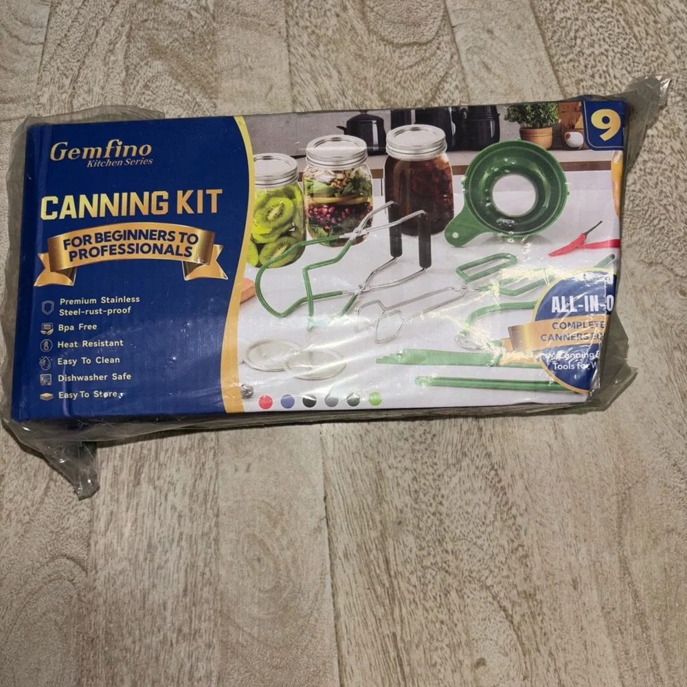 Gemfino Canning Kit - 9-Piece Home Preserving Set
